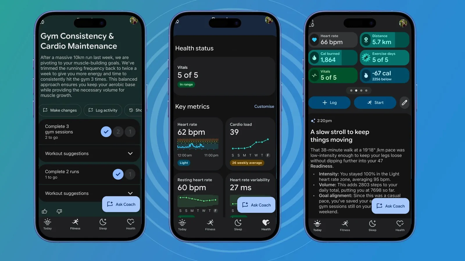 Google Health 5.02 yayınlanıyor, uyku dönüşleri, saatlik aktivite ve daha fazlası